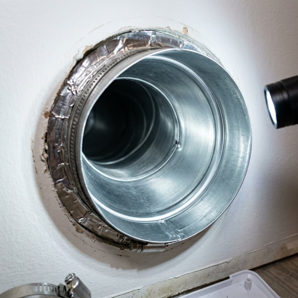 Dryer Vent after cleaning